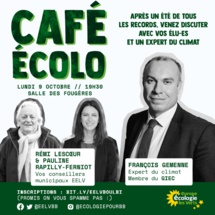 Gros succès pour notre 1er café écolo de l'année, avec François Gemenne