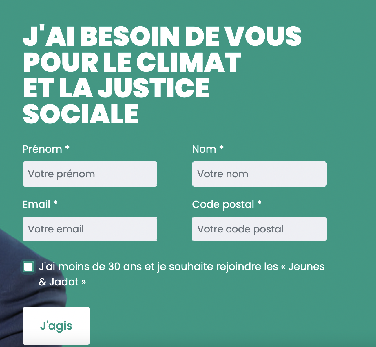 Lancement du comité de soutien Jadot 2022