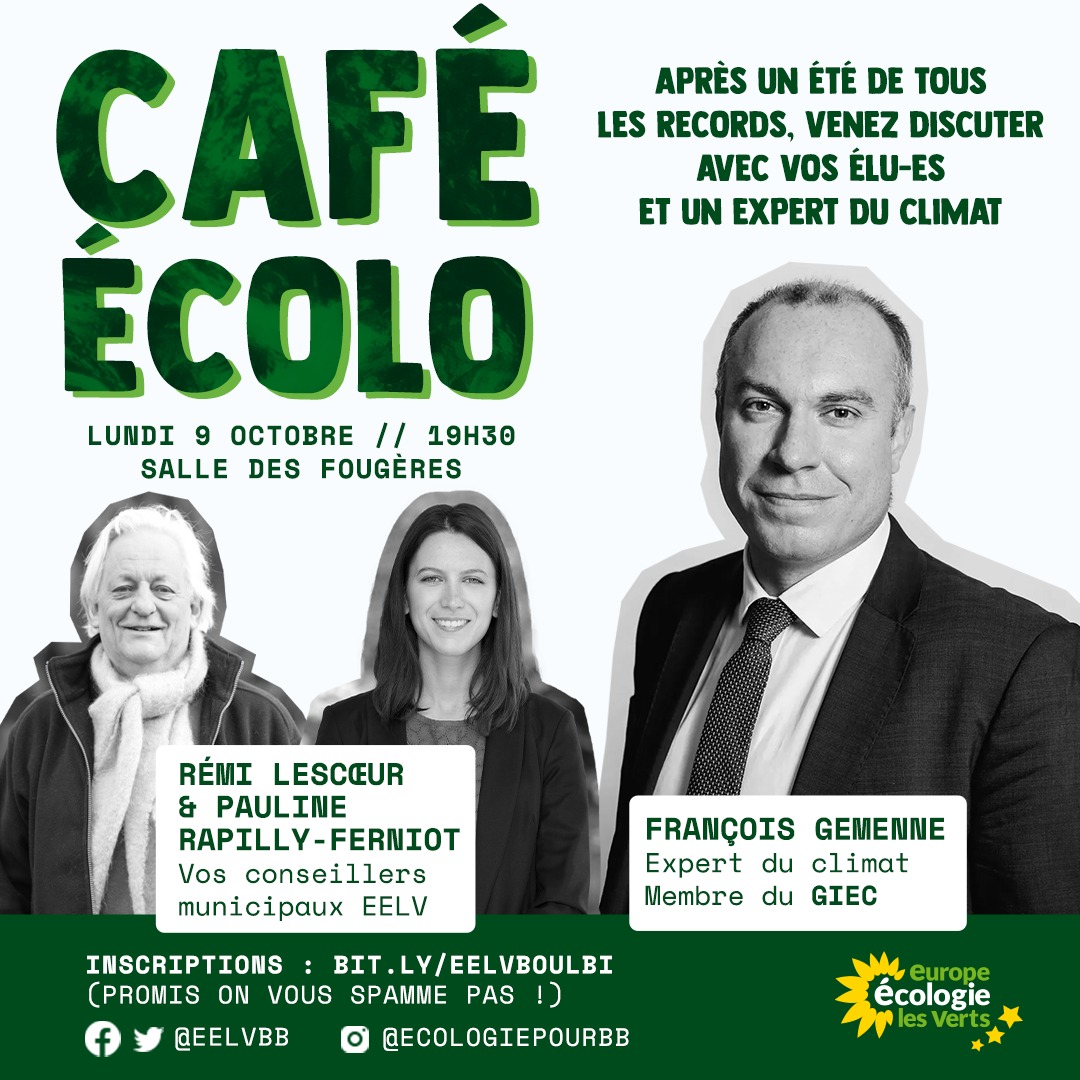 Gros succès pour notre 1er café écolo de l'année, avec François Gemenne