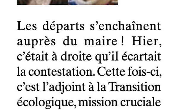 Tribune juin 2025 BBI - Encore un départ de la majorité